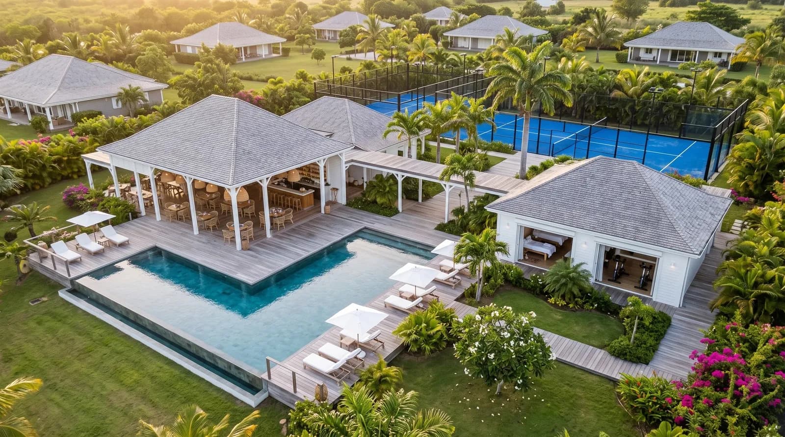 Un clubhouse réservé aux résidents.