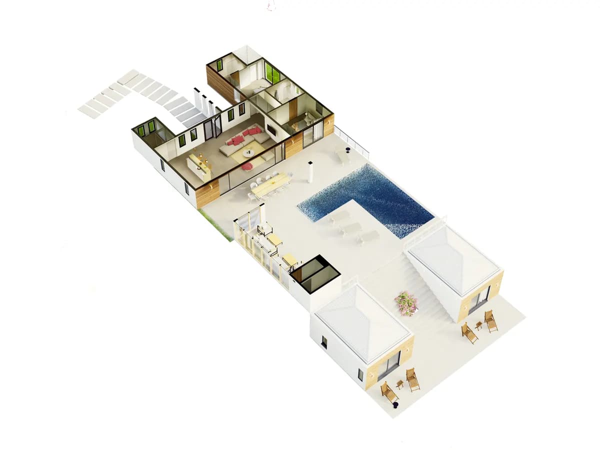 Villa Tangerine — plan RDC